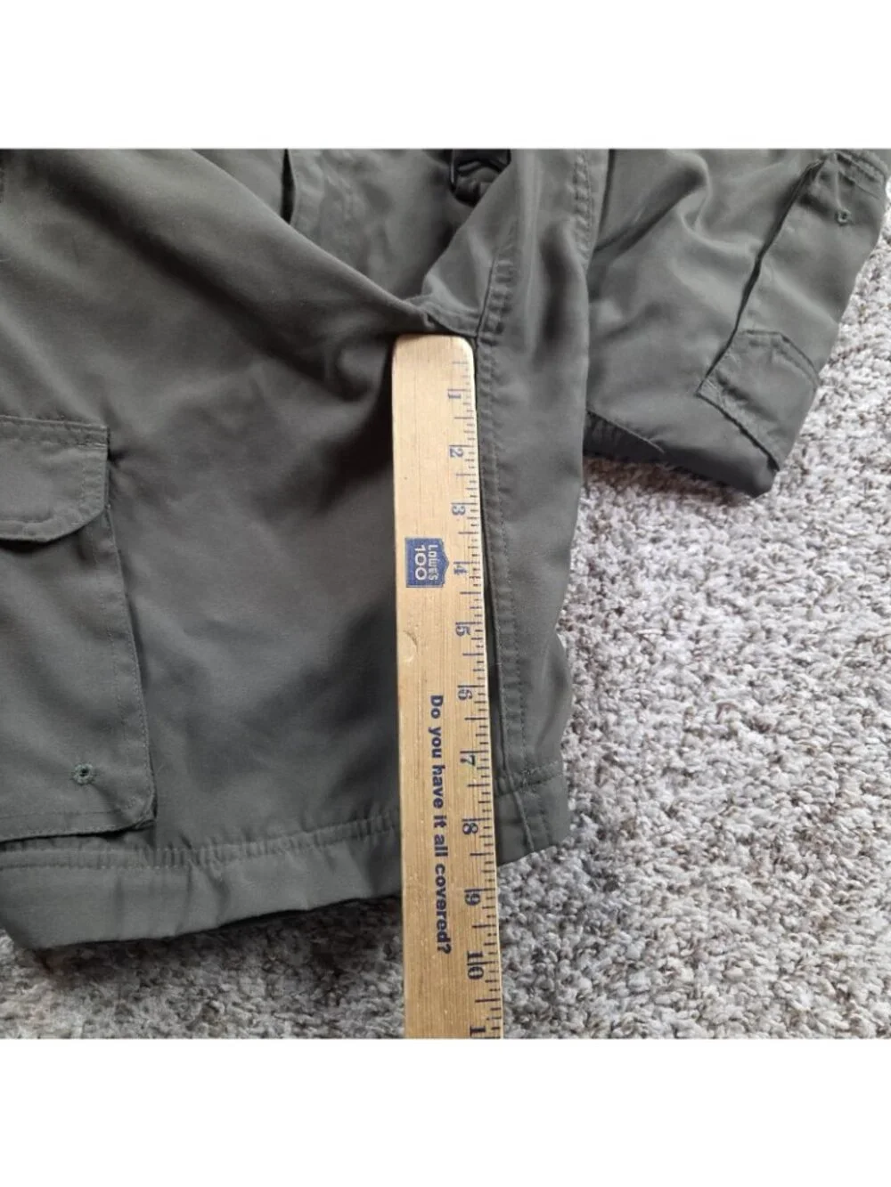 Boy Scouts Of America Shorts Boys Large Green Cargo Uniform Nylon READ* - Picture 5 of 6